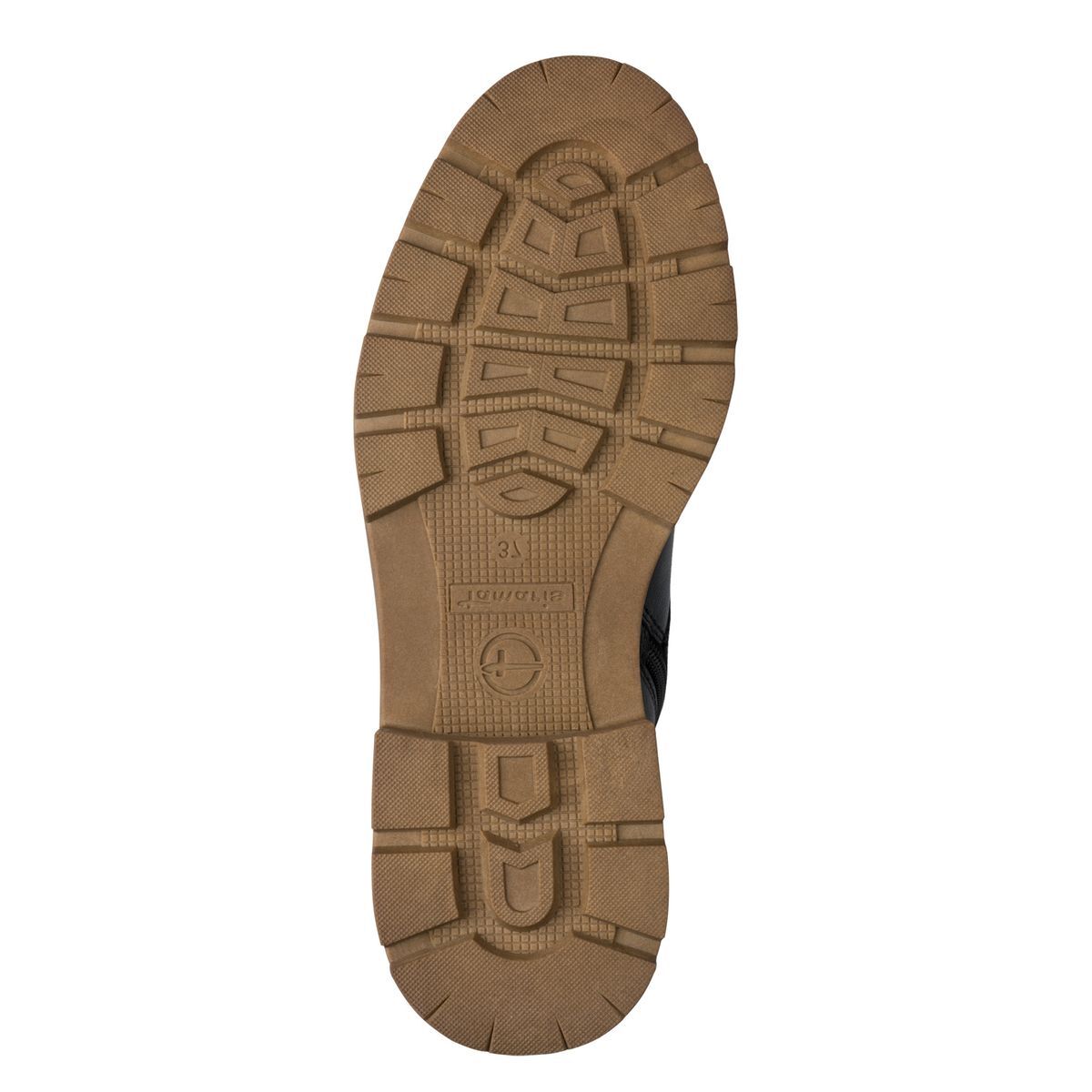 Bottine en cuir noir cuir, TAMARIS