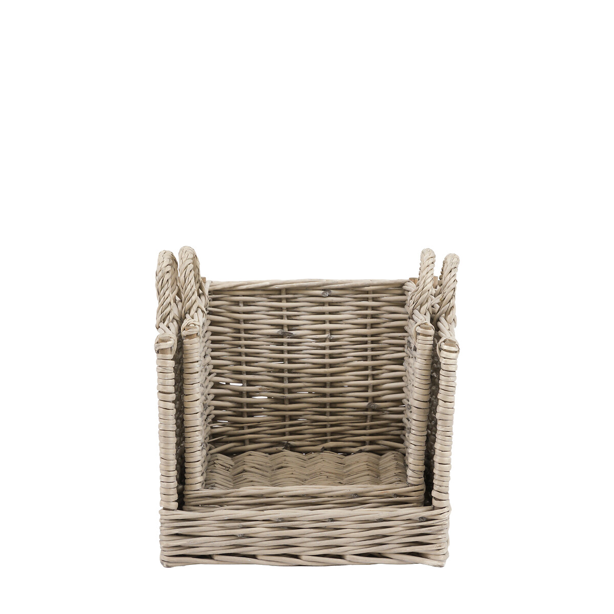 Set of 2 Corte Log Baskets brown , ÉDITÉ