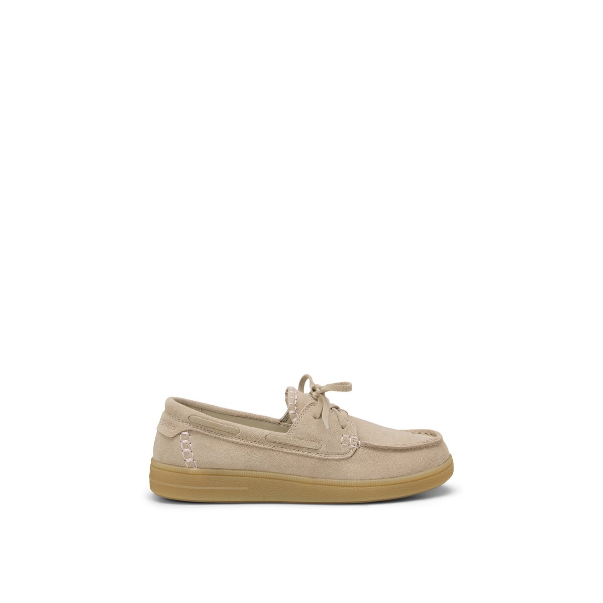 Sneaker modèle Charlie style chaussure de bateau beige, MARC O'POLO