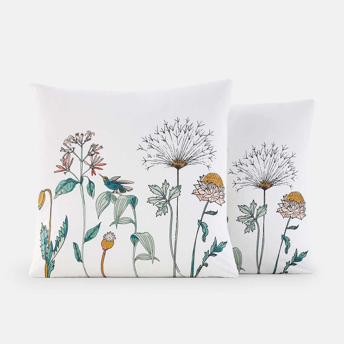 Fronha de almofada em percal, Eden Garden estampado às flores, LA REDOUTE INTERIEURS