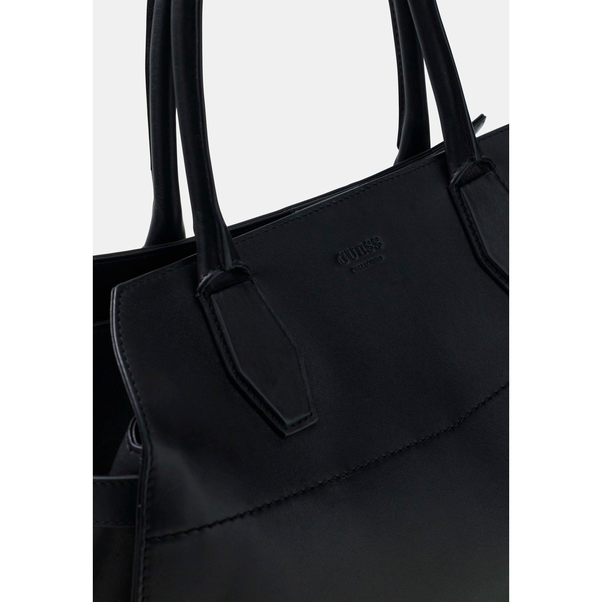 Sac À Main En Cuir Véritable Liza noir, GUESS