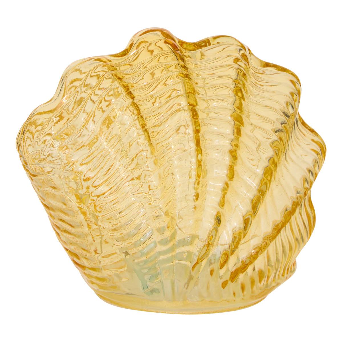 Lampe Coquillage H12cm bleu, ATMOSPHERA