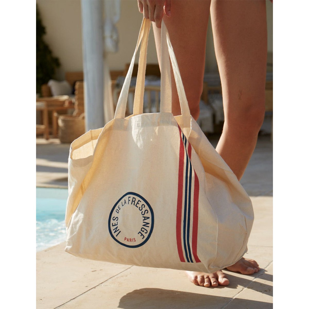 Tote bag essentiel écru, INES DE LA FRESSANGE PARIS
