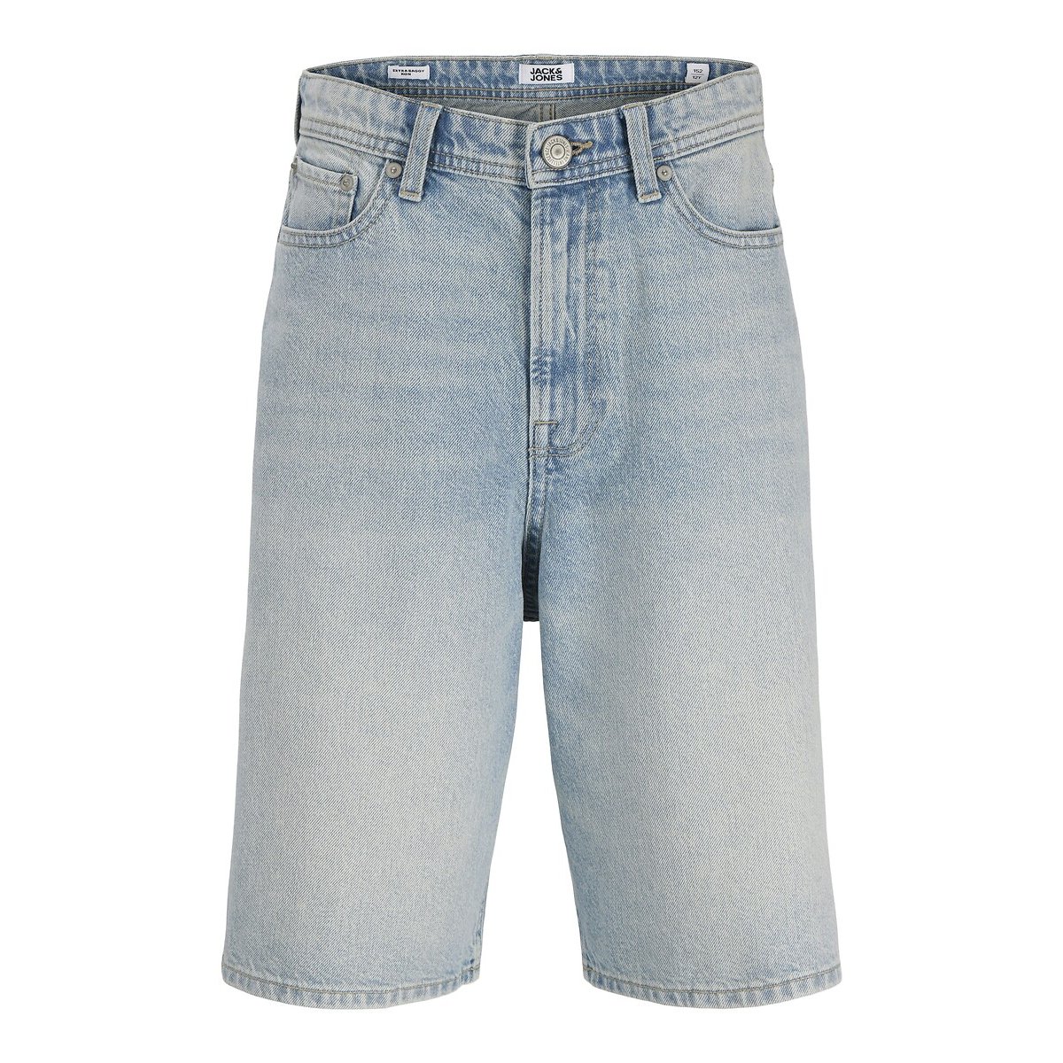 Baggy short in denim lichtblauw denim, JACK & JONES JUNIOR