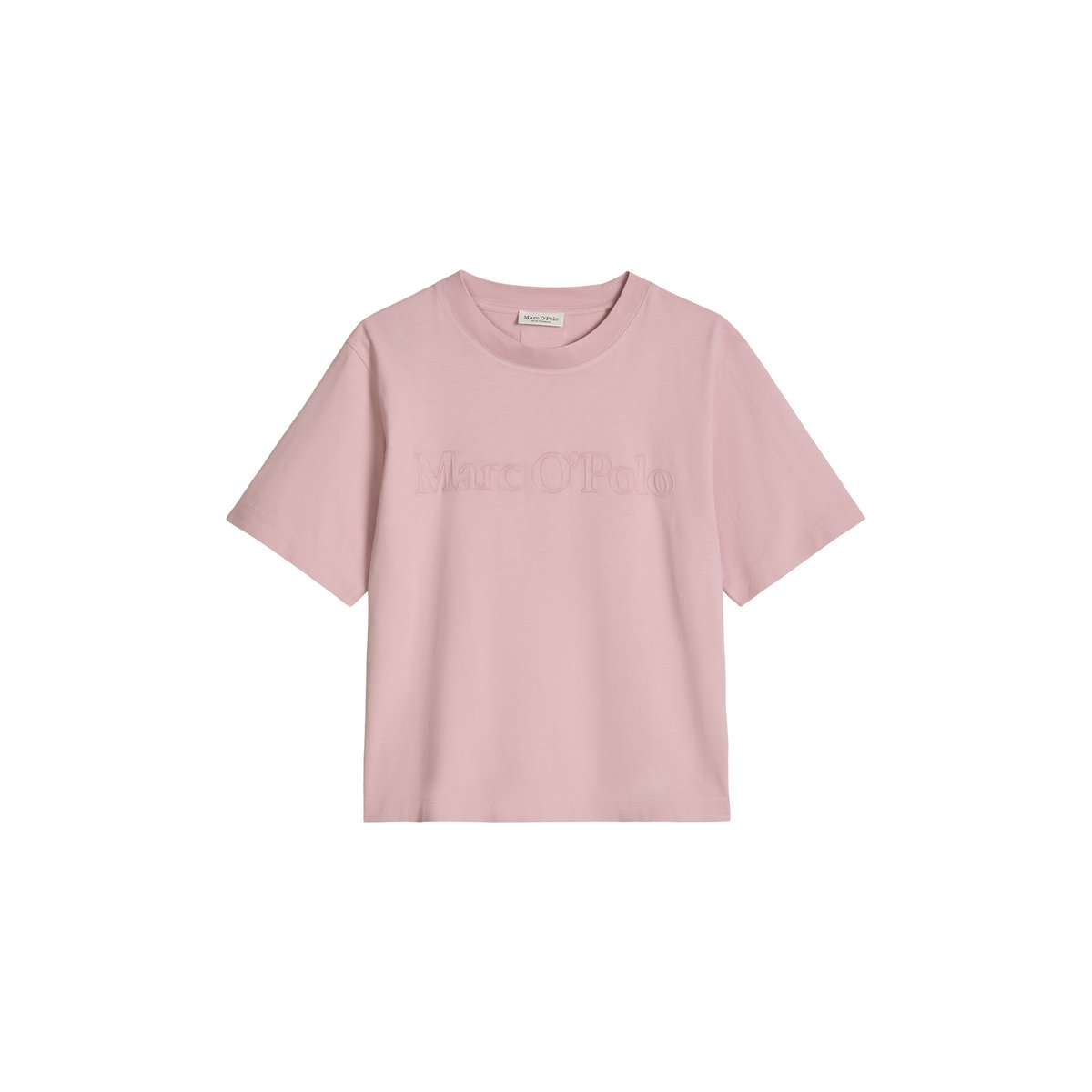 T-shirt à logo, coupe décontractée en coton bio issu de sources renouvelables vieux rose, MARC O'POLO