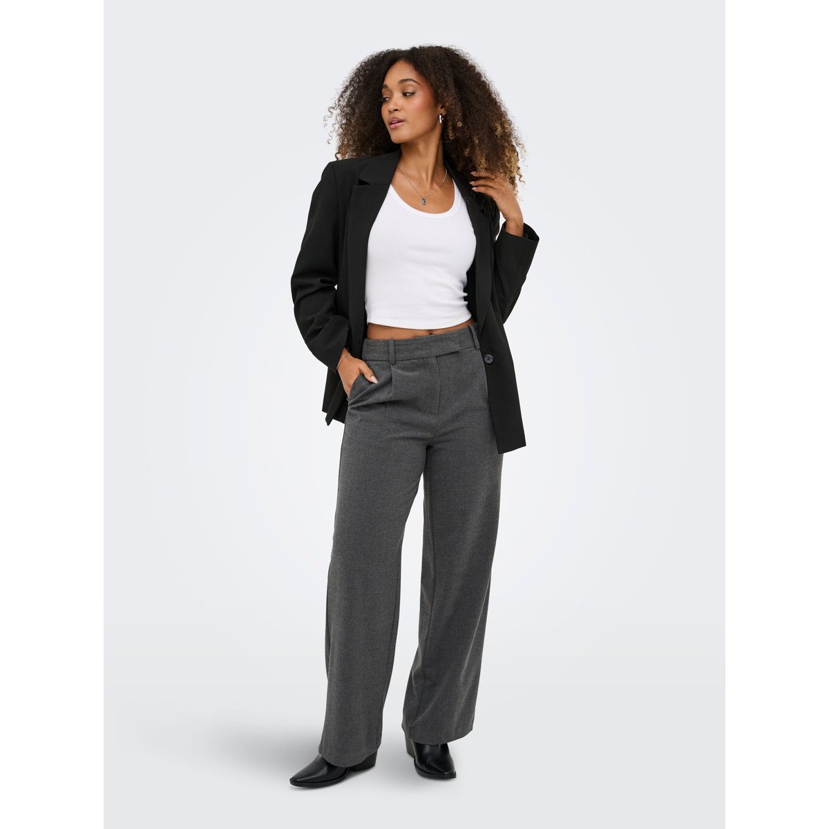 Pantalon medium grey melange, ONLY
