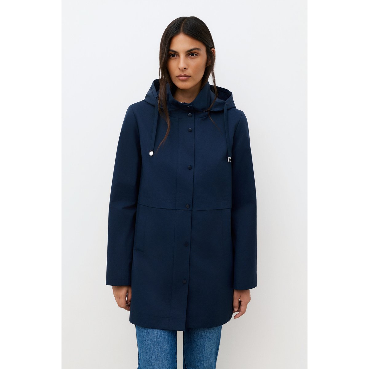 Manteau droit déperlant GHOLLY bleu marine, CAROLL