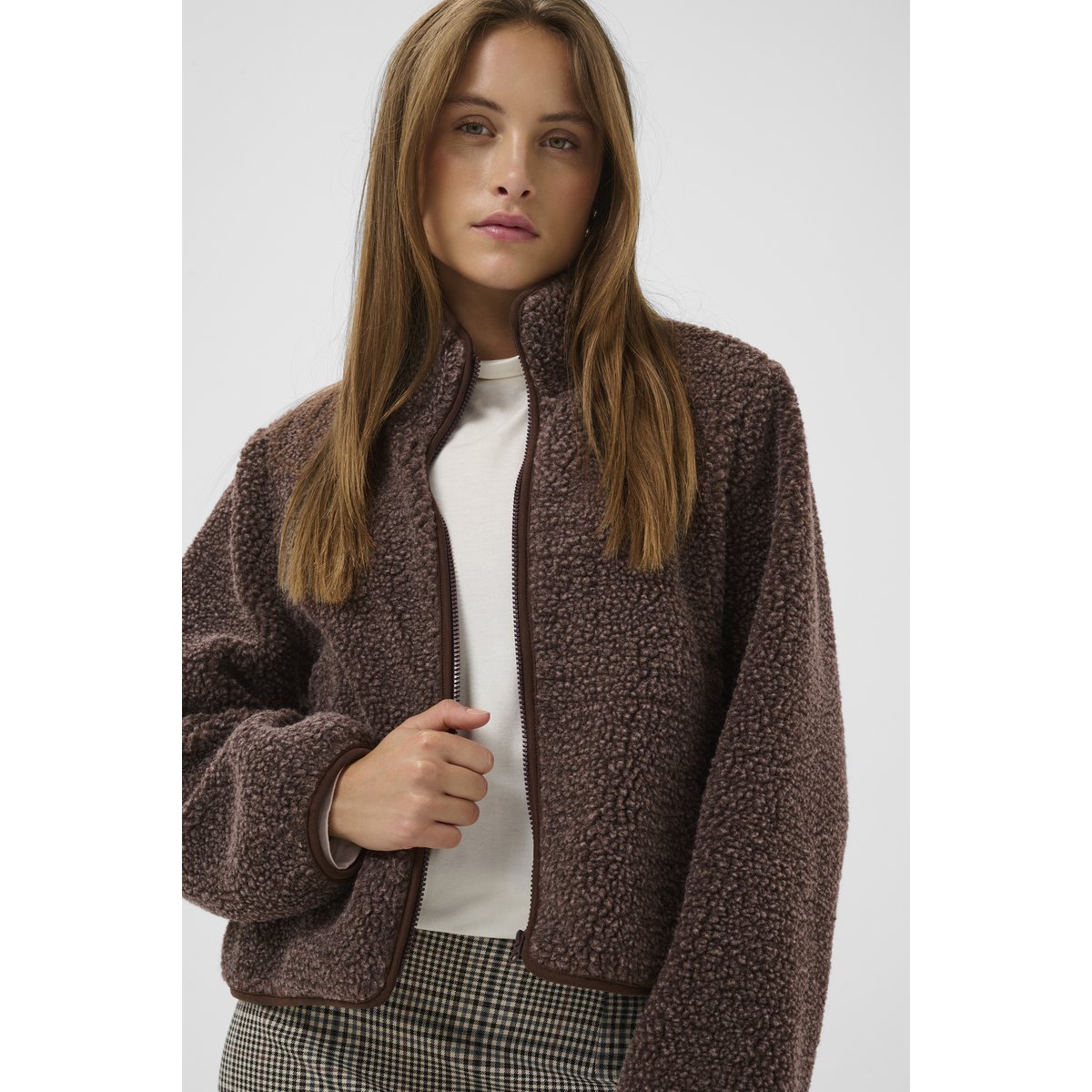 Manteau marron coffee bean melange, CULTURE