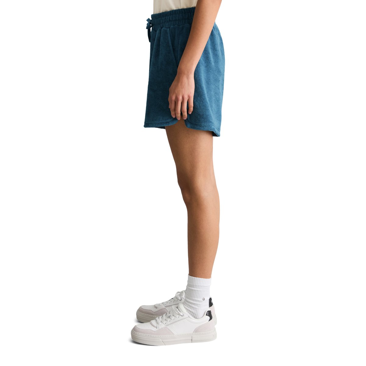 Short en éponge DfC regular en coton organique bleu moyen, MARC O’POLO DENIM