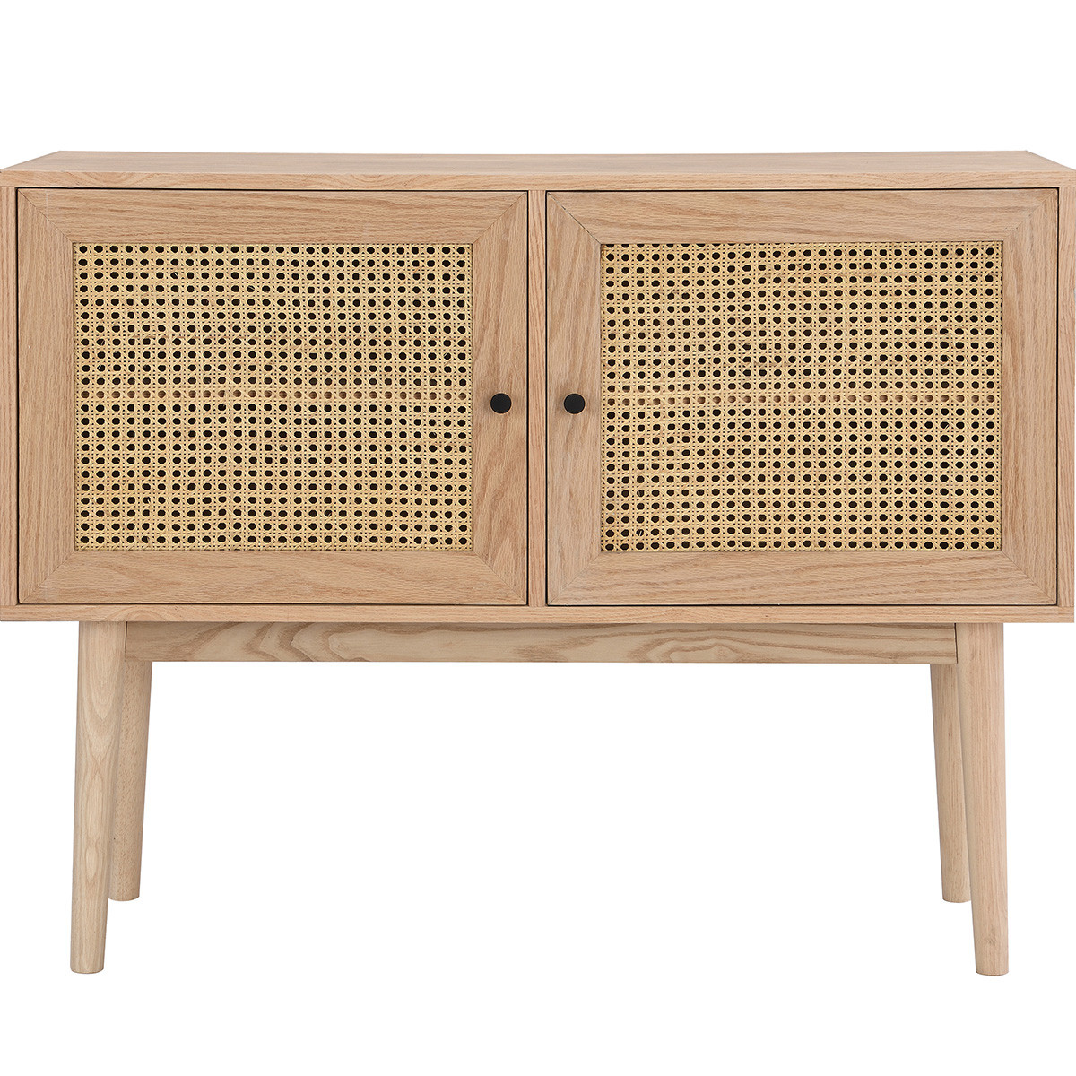 Buffet 2 portes en cannage et bois - EDEN naturel, HOMIFAB