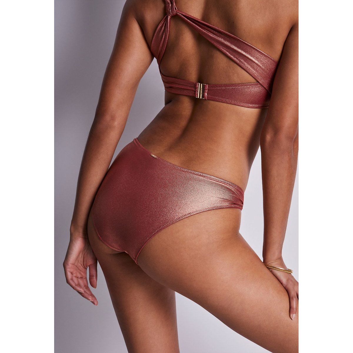 Bas de maillot de bain Culotte bresilienne Sunlight Glow rouge cuivre, AUBADE