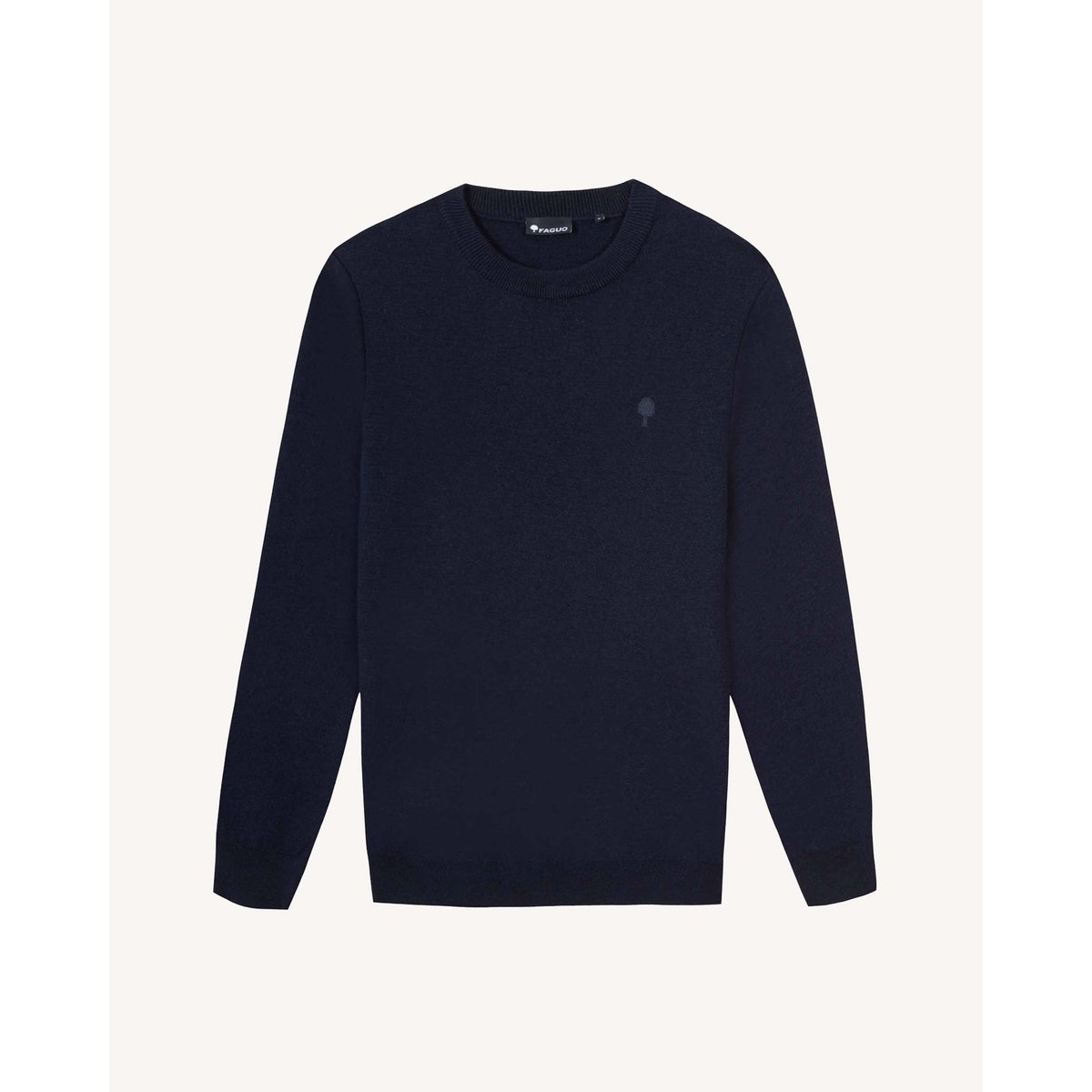 Pull laine MARIGNE bleu marine, FAGUO