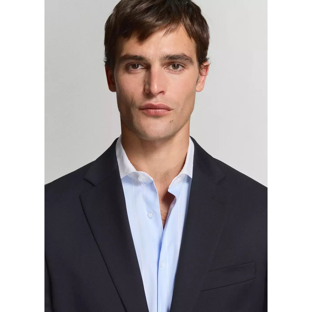 Veste costume Turin 100 % laine vierge bleu marine, MANGO MAN