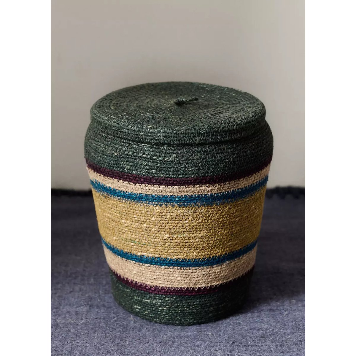 Boîte en algues multicolores vert, MANGO HOME