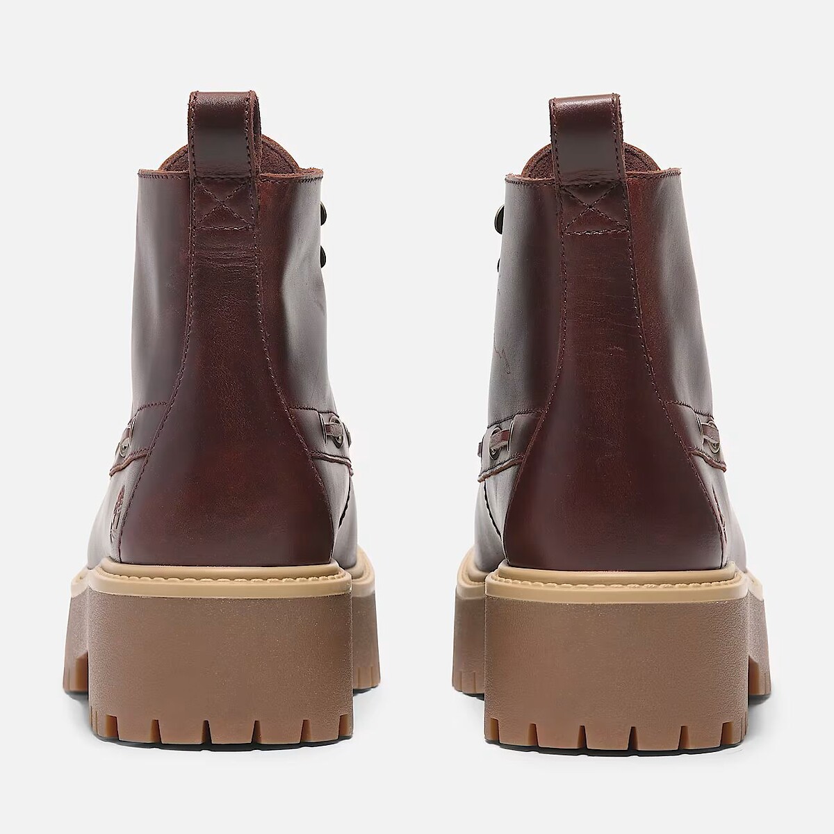 Stone Street Mid Lace lace-up wedge ankle boots burgundy, TIMBERLAND