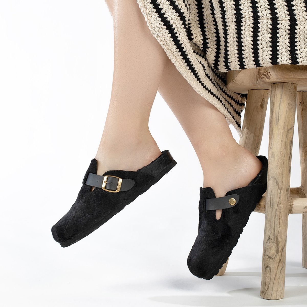Sabots DAVOS pour femme noir, BAYTON