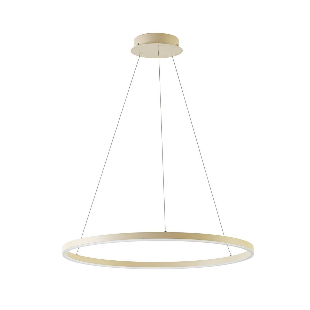 Suspension en métal moderneLED, Albiona beige, blanc, ARCCHIO