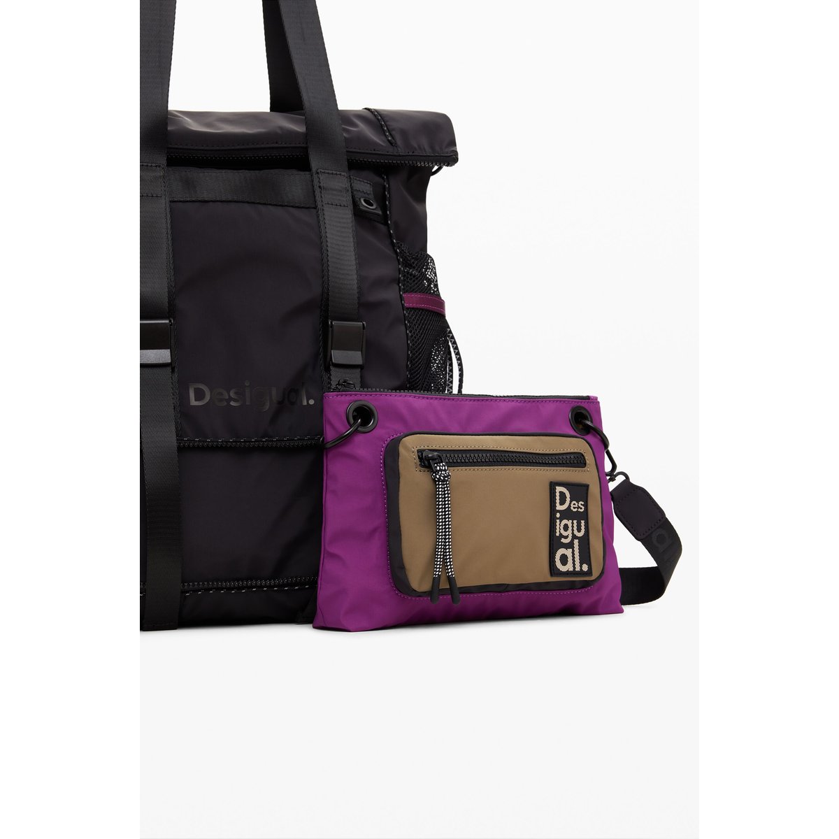 Grand sac à dos Voyager multiposition noir, DESIGUAL