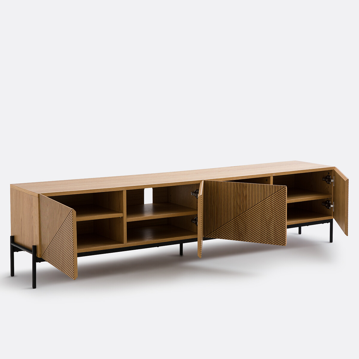 Lodge Hi-Fit/TV Stand oak, LA REDOUTE INTERIEURS