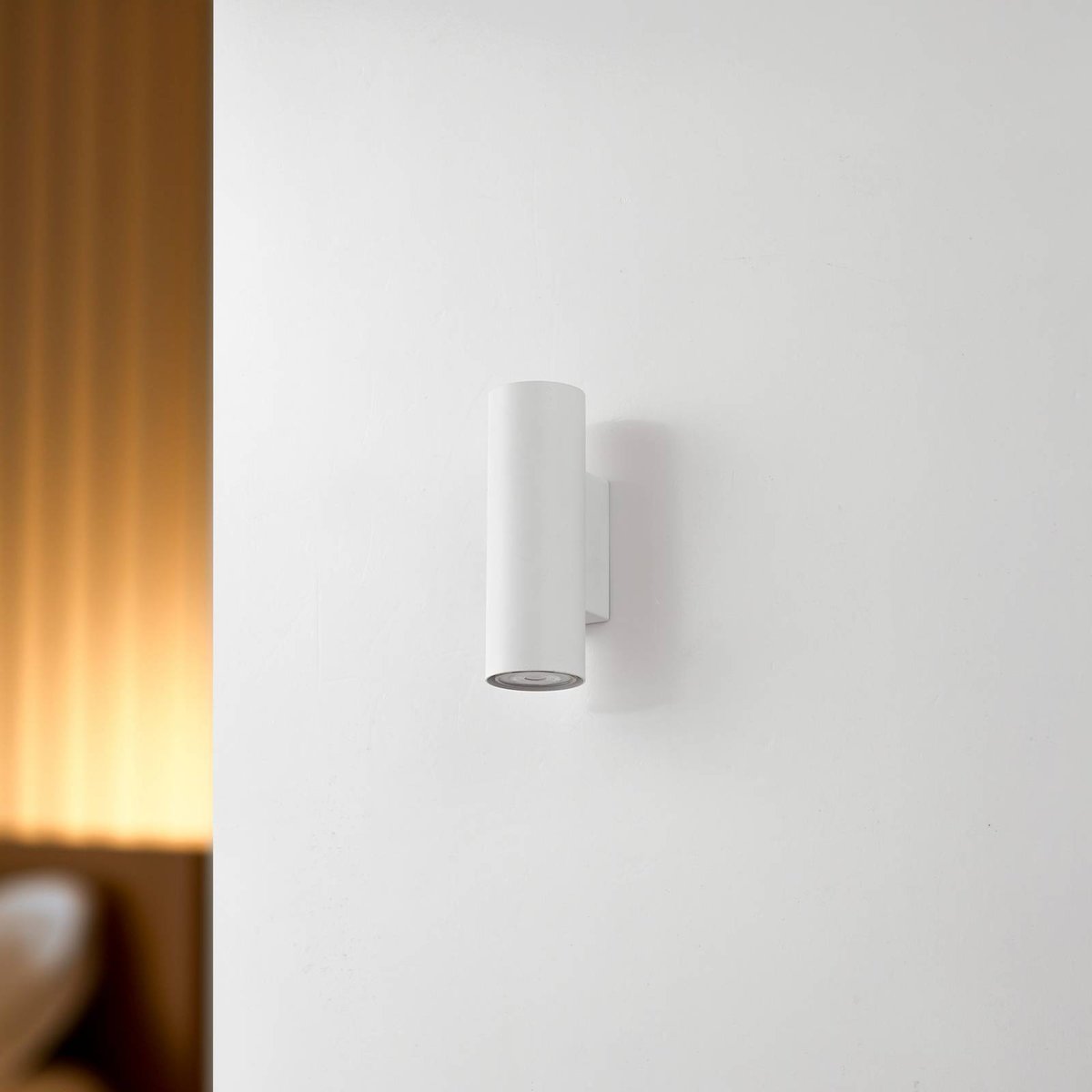 Applique en aluminium moderne, Joffrey blanc, LINDBY