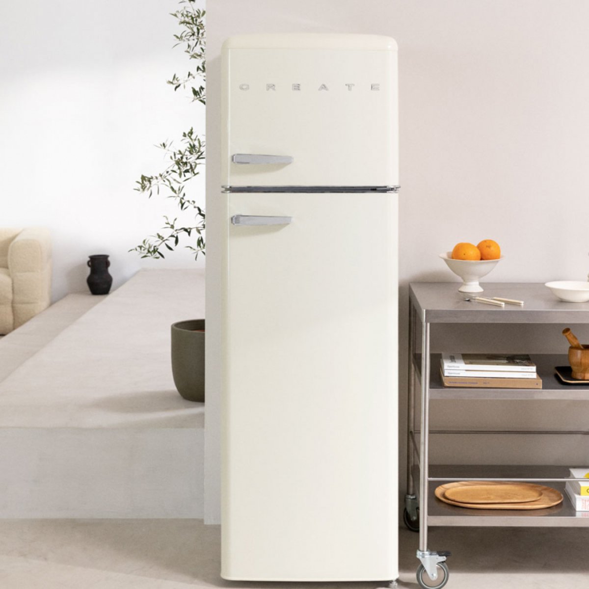 Réfrigérateur FRIDGE STYLANCE TOP 246L blanc cassé, CREATE