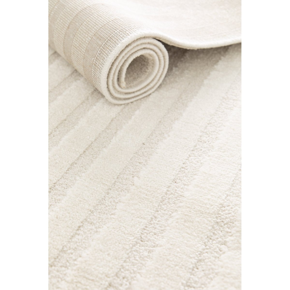 Tapis doux et confortable et graphique ARCADE beige sable, AFK LIVING