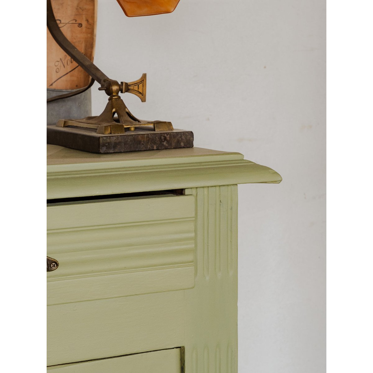 Buffet en bois vert Gilbert N°1883 - Bon état vert, DEBONGOUT