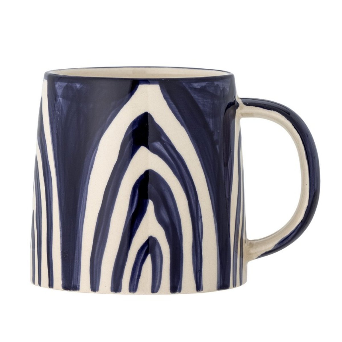 Mug grès peint  SHAMA bleu, BLOOMINGVILLE