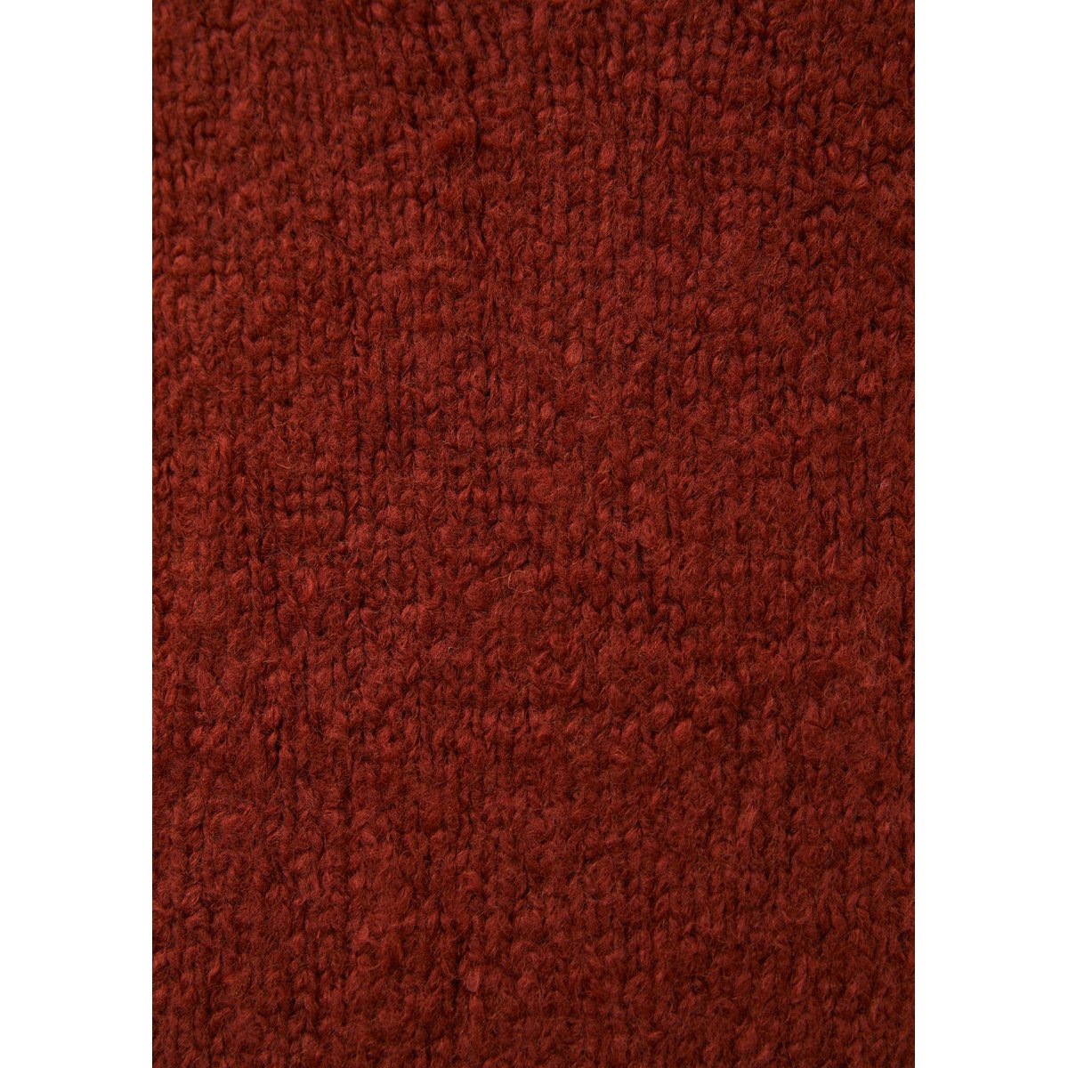Pull sans manches en maille bouclette col V orange, HUMILITY