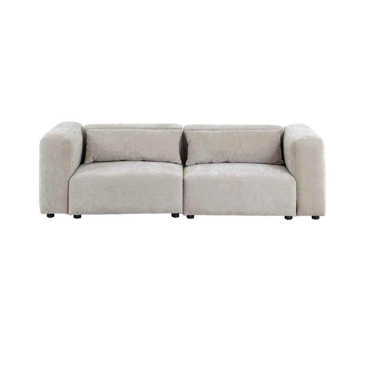 Canapé en tissu SOLYNE beige, MADE IN MEUBLES 