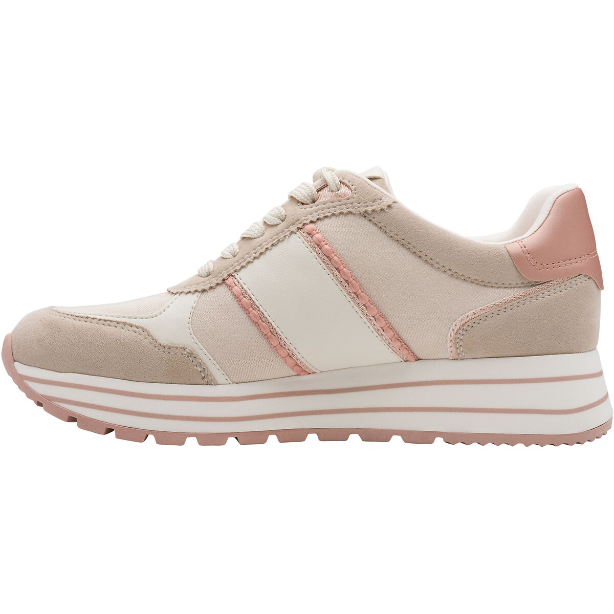 Baskets à lacets rose pale, TAMARIS