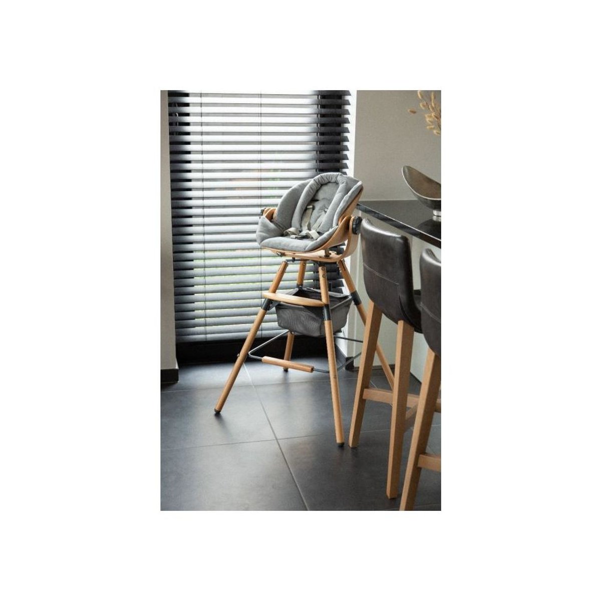 Panier de rangement gris anthracite, CHILDHOME