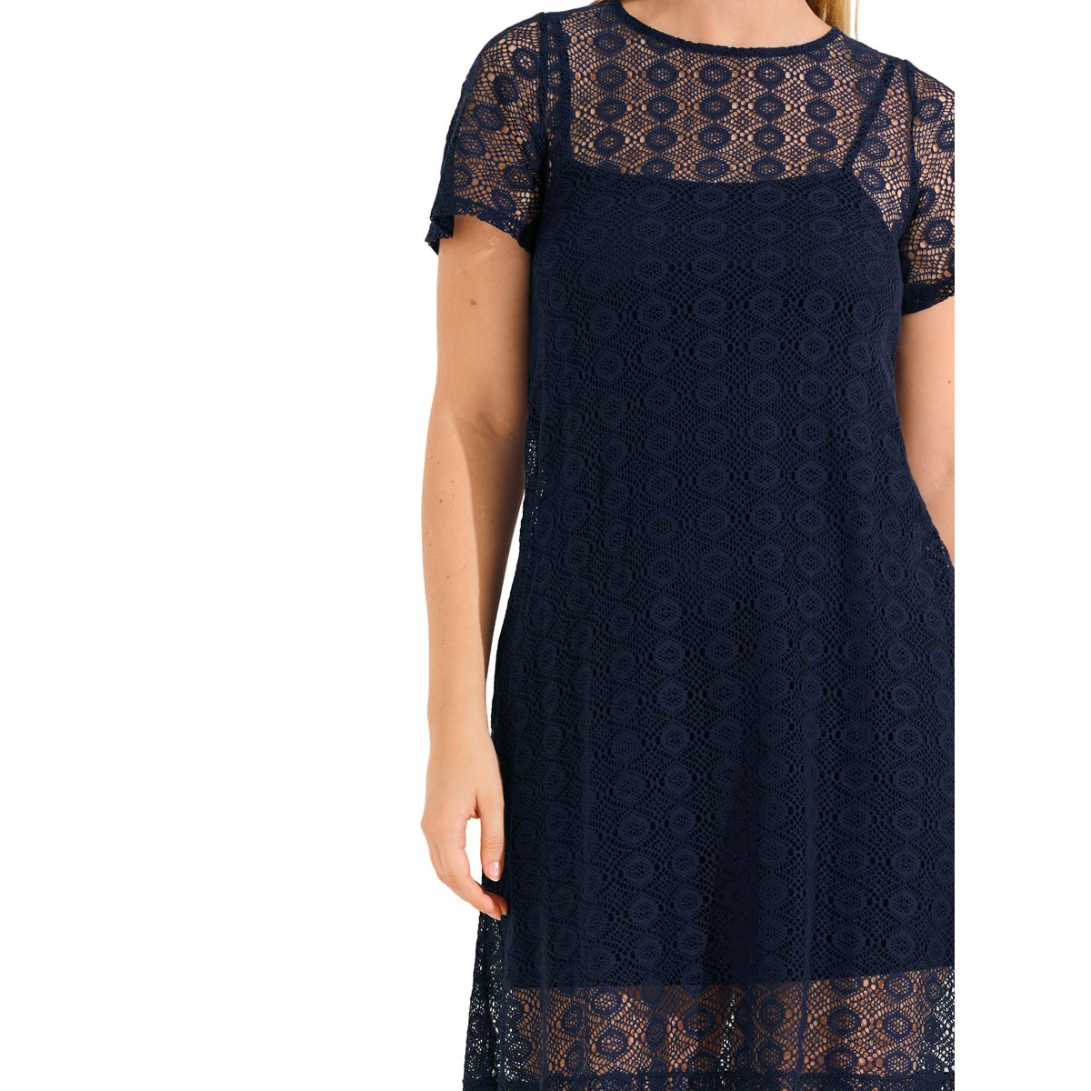 Robe estivale manches courtes SORRENTO bleu, LISCA