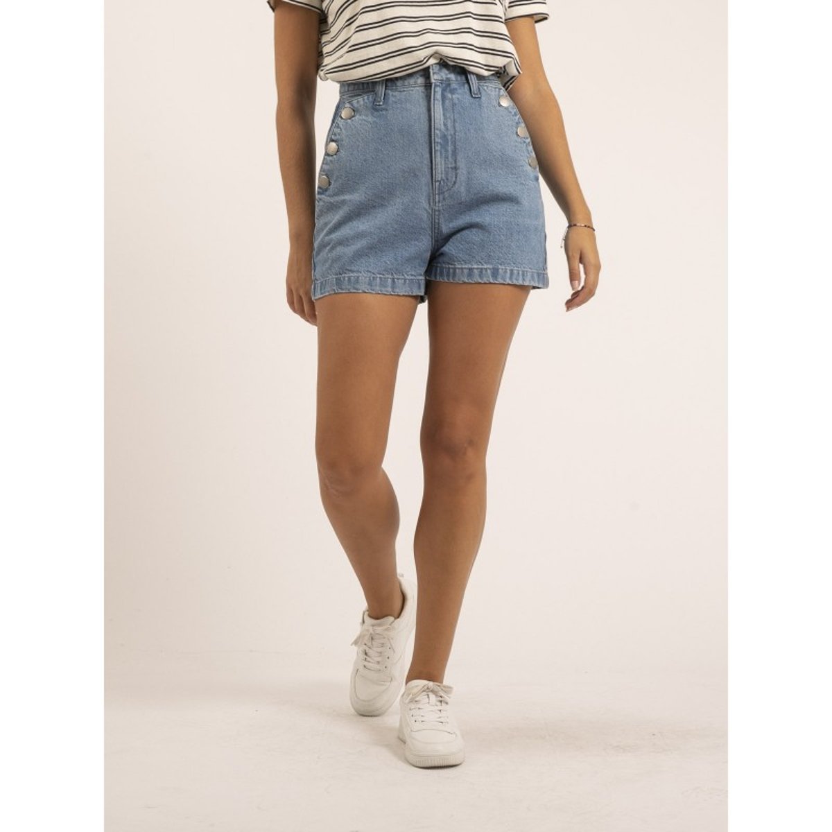 Short Taille Haute Xoline bleu, DONA LISA