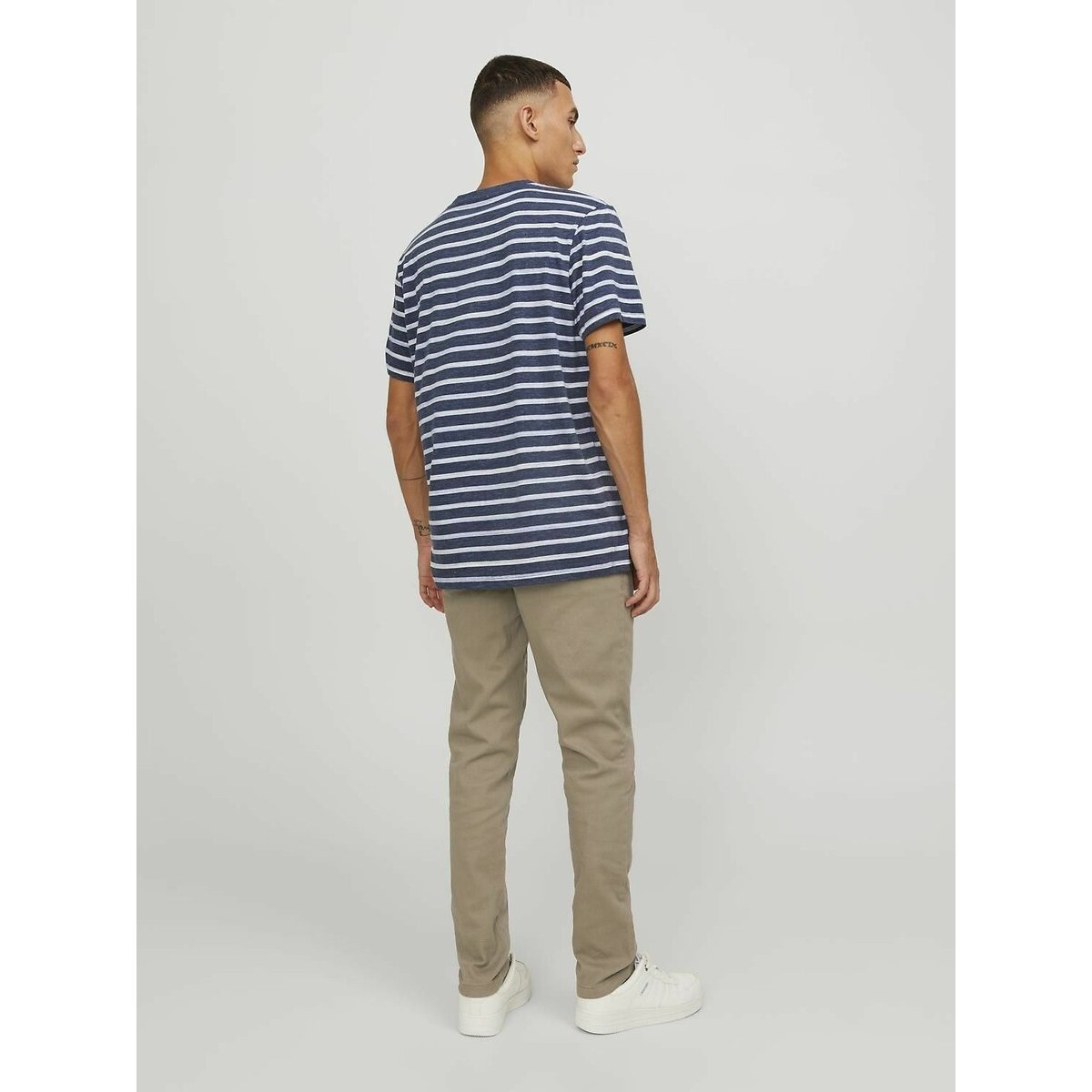 Lot de 2 chinos Marco beige + bleu marine, JACK & JONES