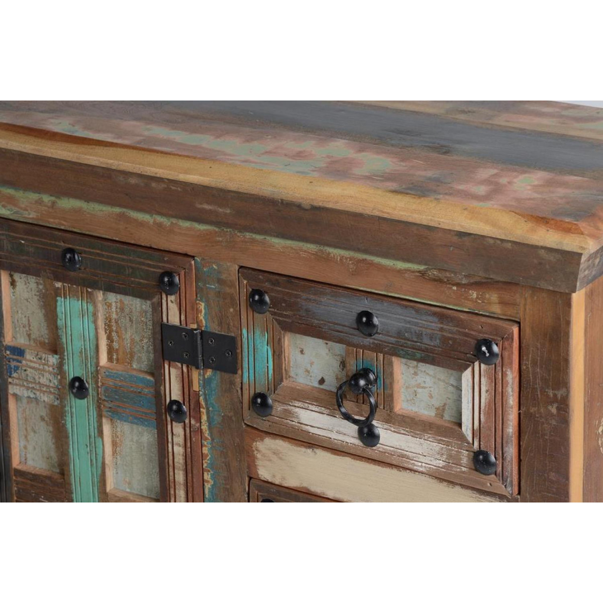 Buffet 3 tiroirs marron, DECORATION D’AUTREFOIS