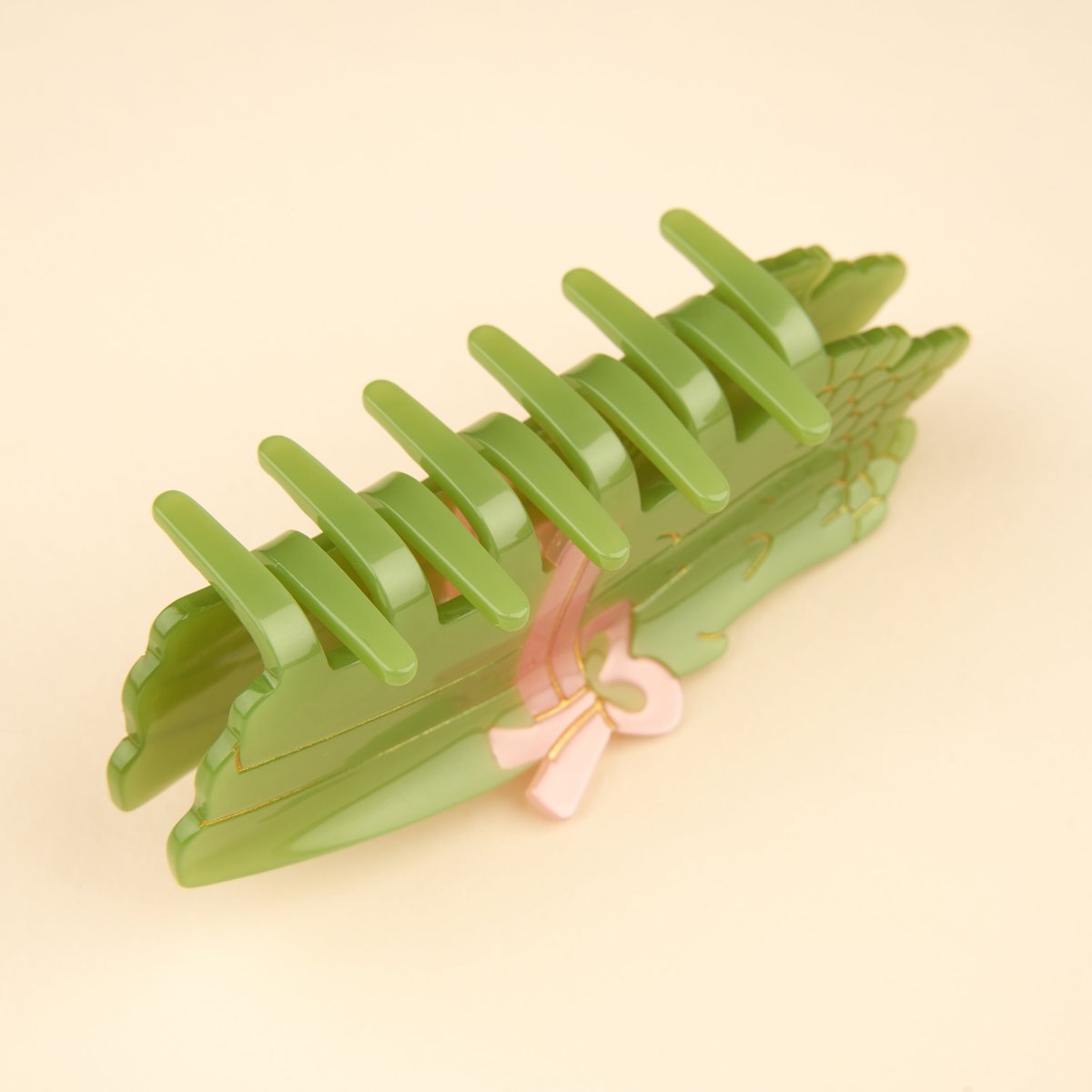 Pince à cheveux ASPERGE vert clair, COUCOU SUZETTE