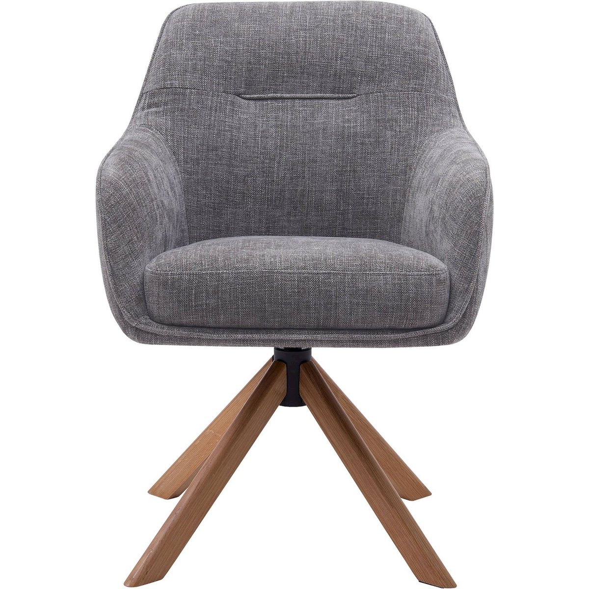 Fauteuil pivotant collection TRIESTON gris chiné, RECOLLECTION