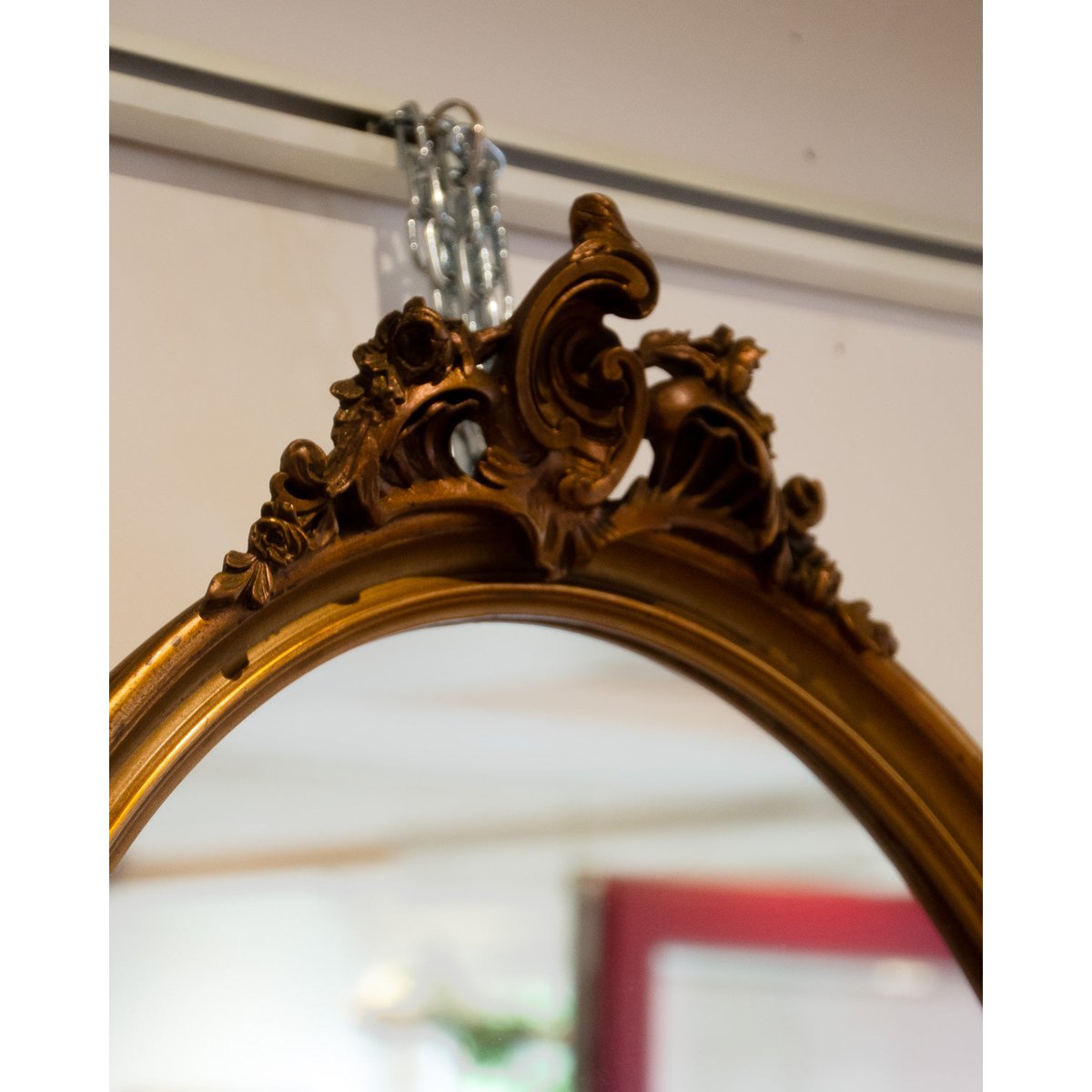 Miroir en bois sculpté Georges N°1201 - Bon état miroir, DEBONGOUT