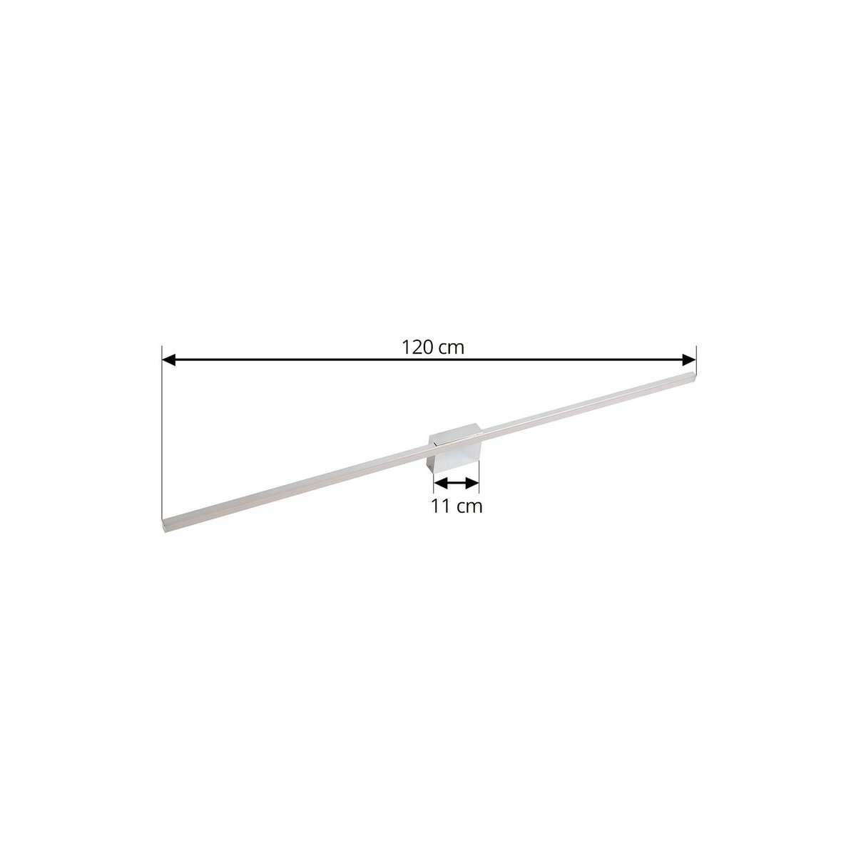 Applique en aluminium moderneLED, Kivana chrome, LUCANDE