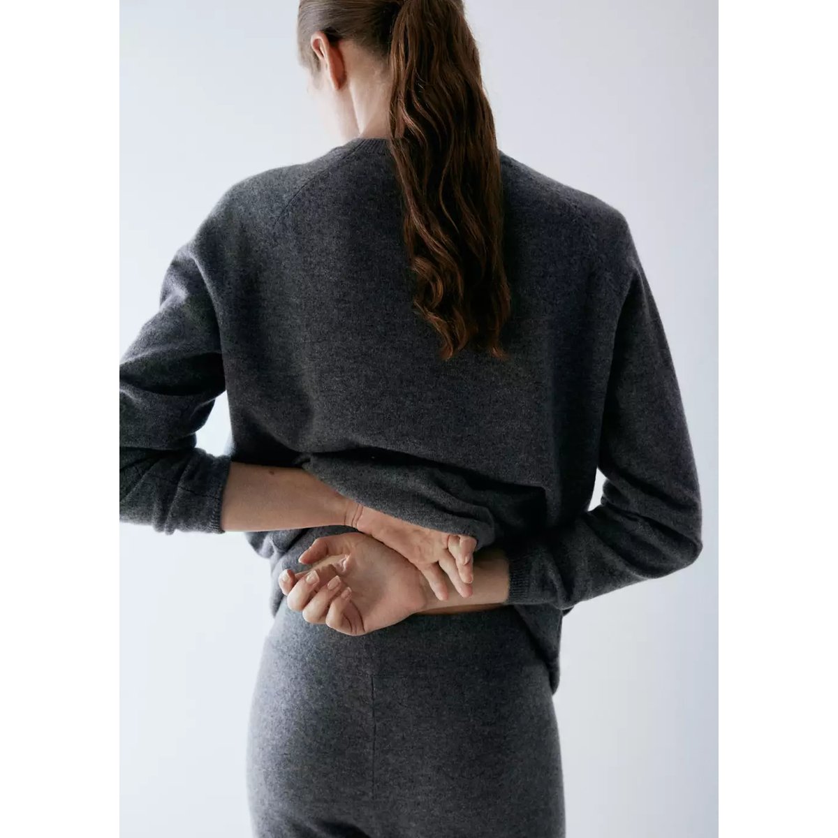 Pull-over 100 % cachemire gris, MANGO