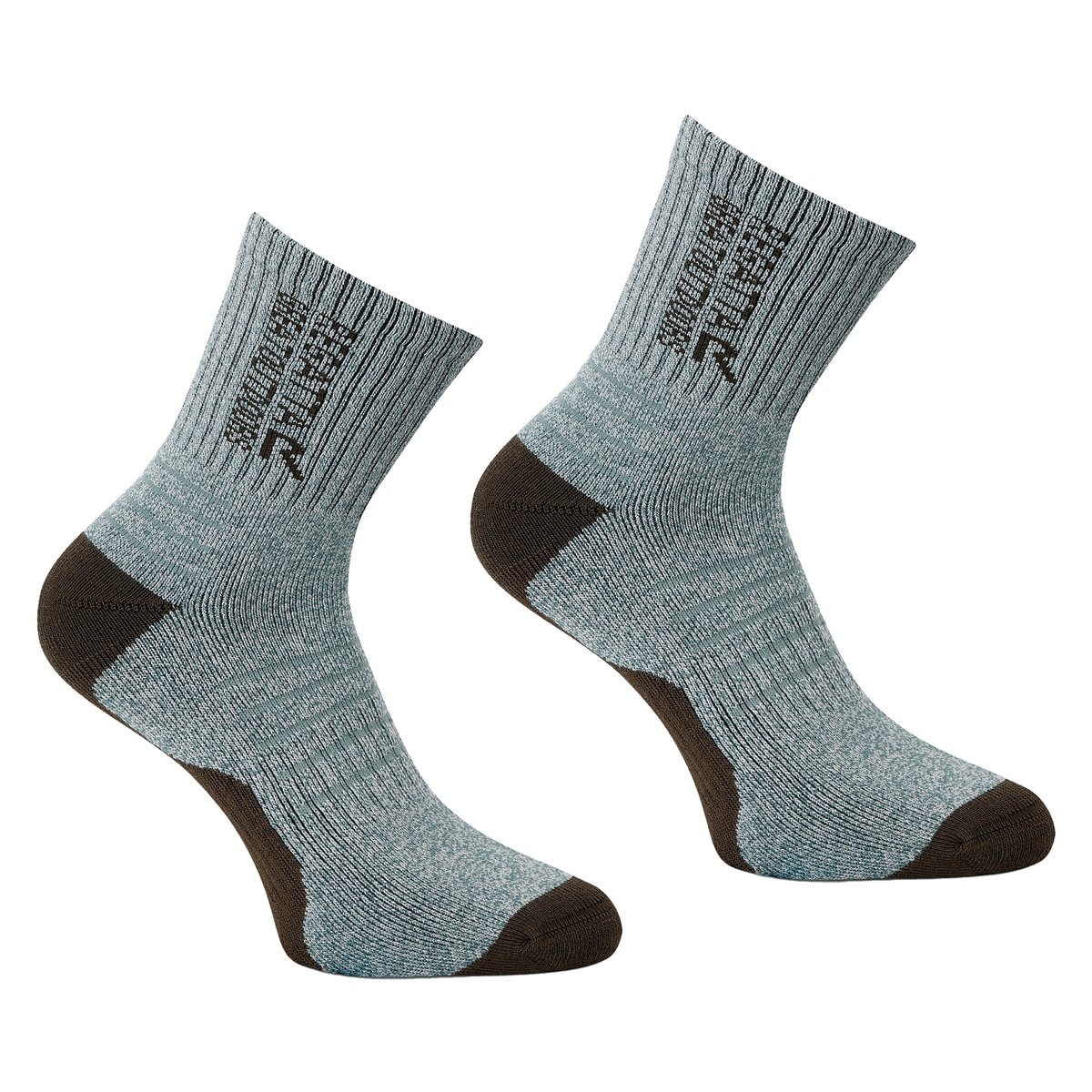 Chaussettes vert sombre / gris pâle, REGATTA