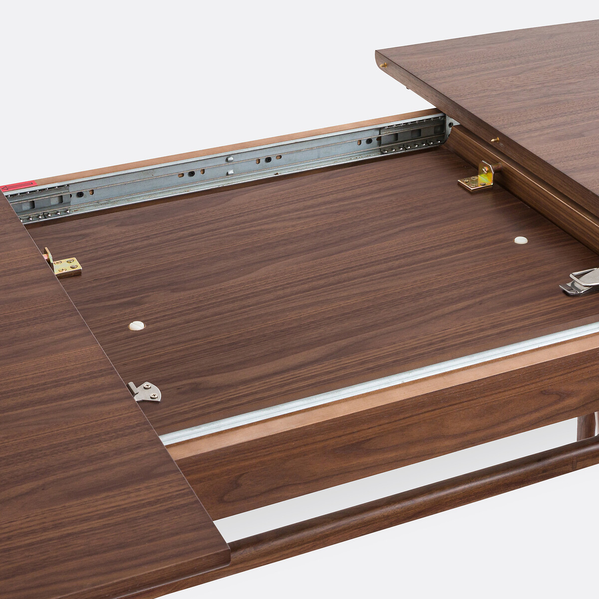 Table à manger, extensible, noyer et plaqué, 6 à 8 couverts, YVAN coloris noyer, LA REDOUTE INTERIEURS