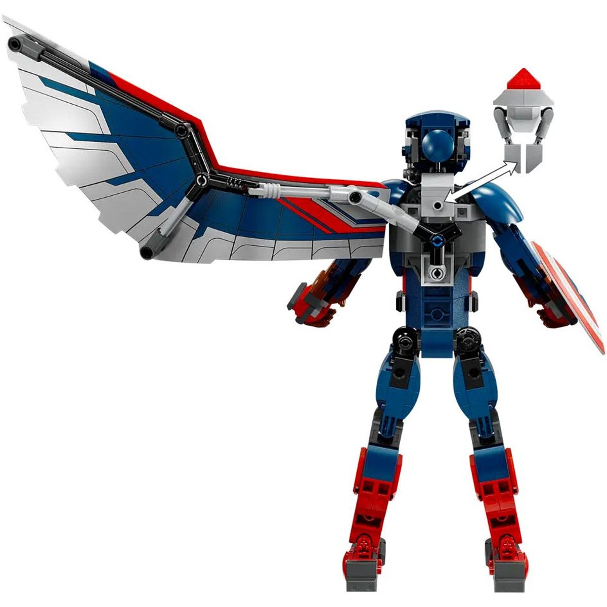 LEGO Marvel - Figurine à construire du nouveau Captain America - 76296 multicolore, LEGO