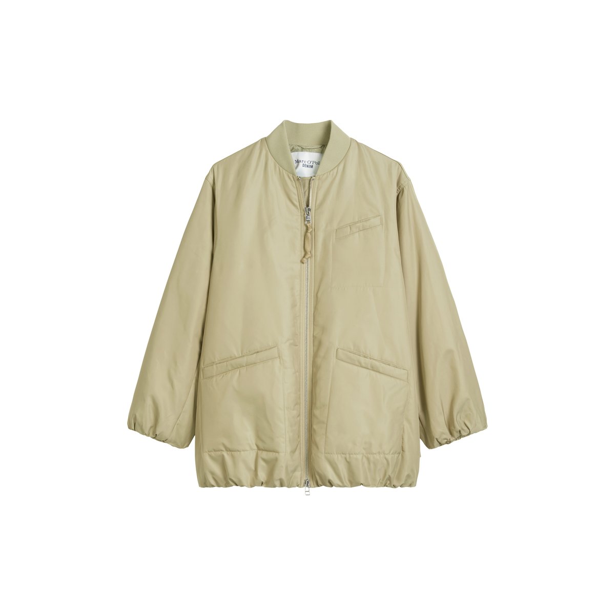 Veste blouson style aviateur oversize en polyester recyclé vert, MARC O’POLO DENIM