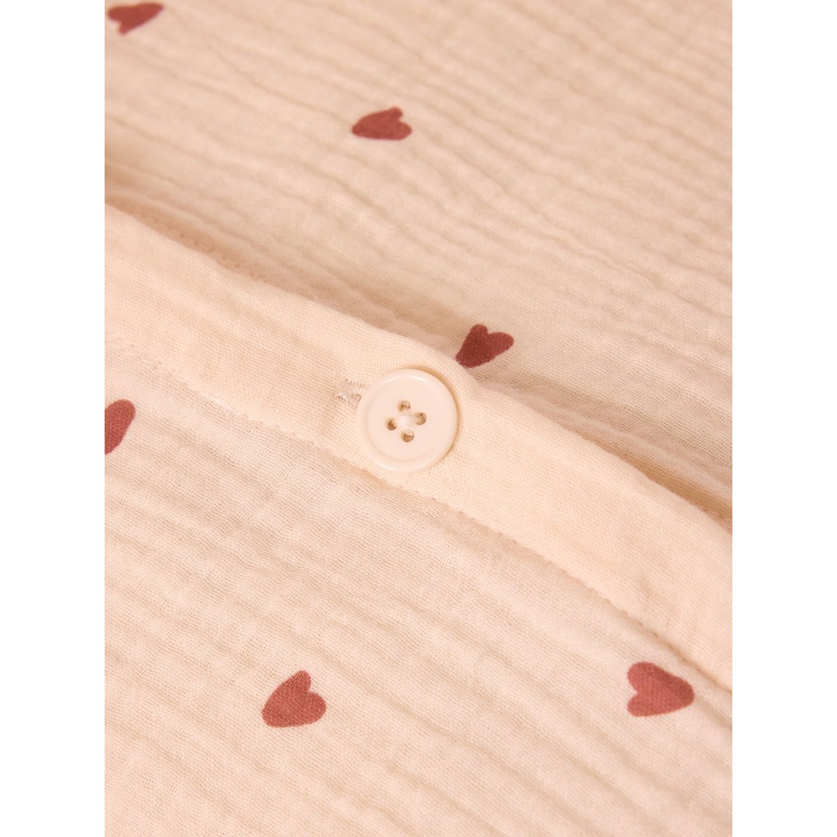 Housse de couette gaze de coton "MAUDE" terracotta, CYRILLUS