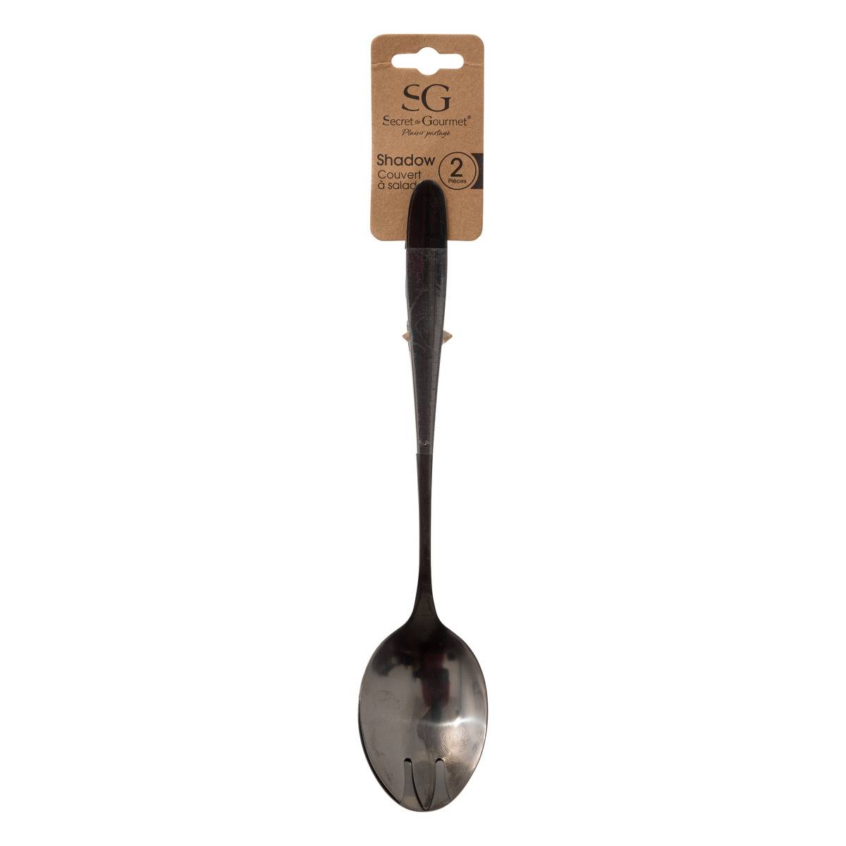 Lot de 2 couteaux de service SHADOW noir, SECRET DE GOURMET