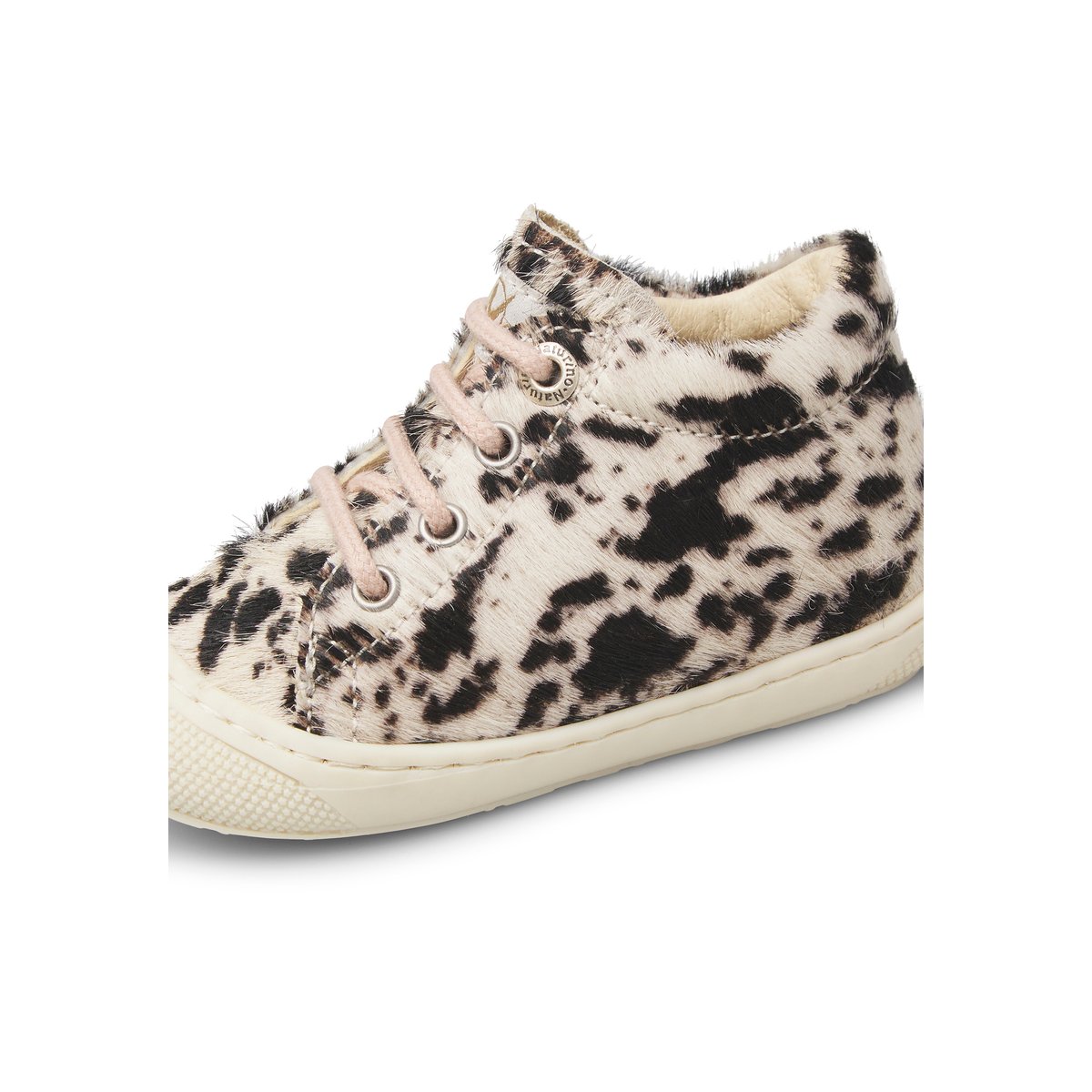 Chaussures premiers pas en suède COCOON blanc-rose, NATURINO