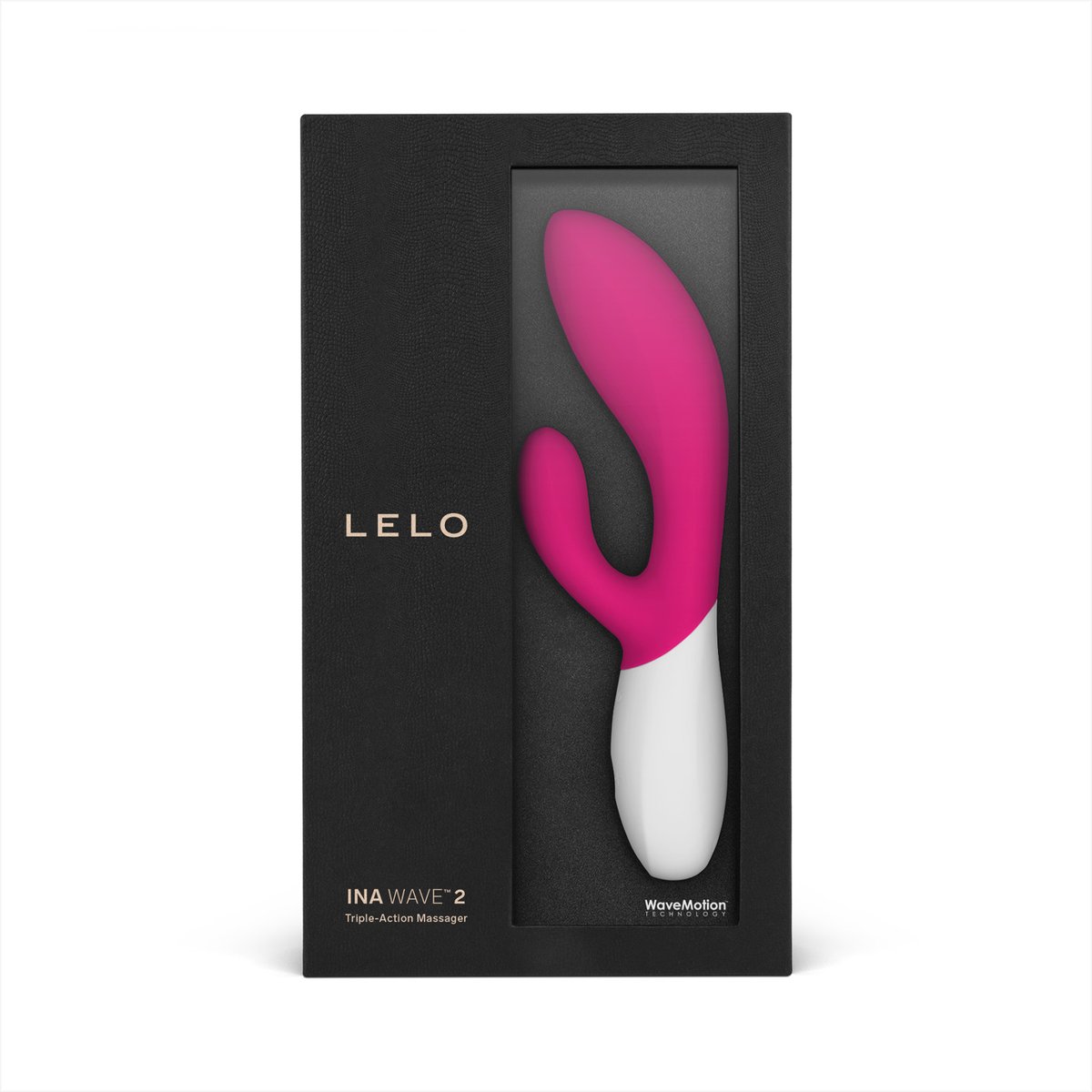 Stimulateur Clitoridien et Vibromasseur Point G Rabbit, INA Wave 2 cerise, LELO