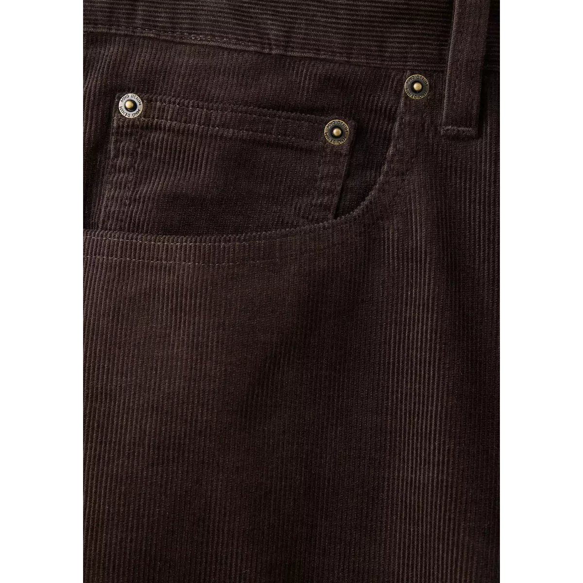 Pantalon velours côtelé regular-fit chocolat, MANGO MAN